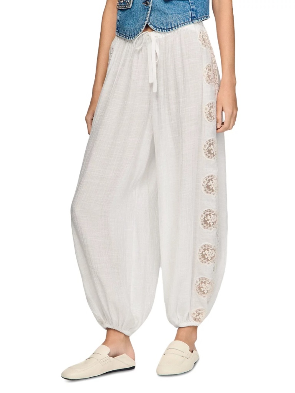 Aya Crinkled Wide Leg Trousers